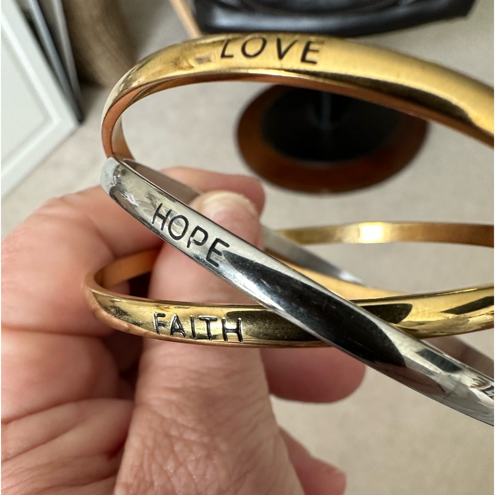 faith love hope bangle